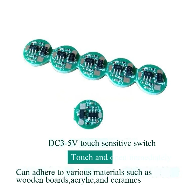 DC5V berührungsempfindlicher Schalter, USB-betrieben, 10mm Miniatur-DC-Daumenlicht, Spiegel-LED-Spiegel-Scheinwerfer, Berührungsschalter – Detail 2