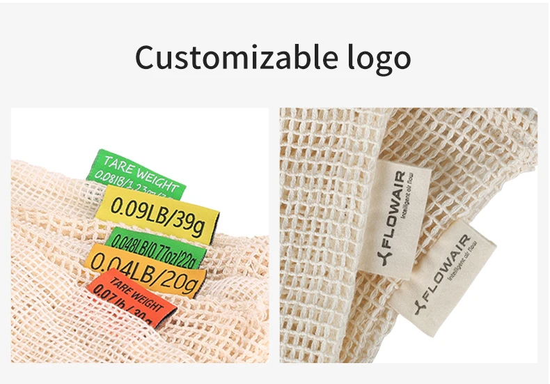 Reusable Cotton Mesh Produce Bags with Drawstring Organic Cotton Durable Washable with Grocery Shopping Bags Produce Mesh Bags Scb60c4bf8f714fca85adde71657ea0976