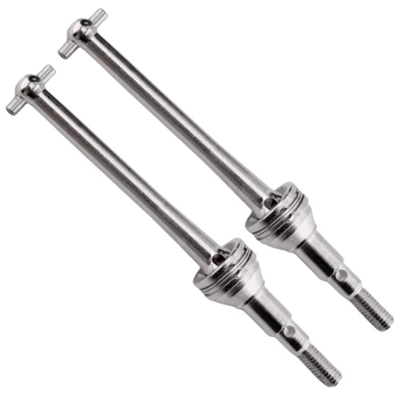 2Pieces Metal MJX RC Car Truck Hobby Upgrade Accessories Parts 16410 F/R CVD Drive Shaft For 1/16 Scale 16207 16208 14209 14210