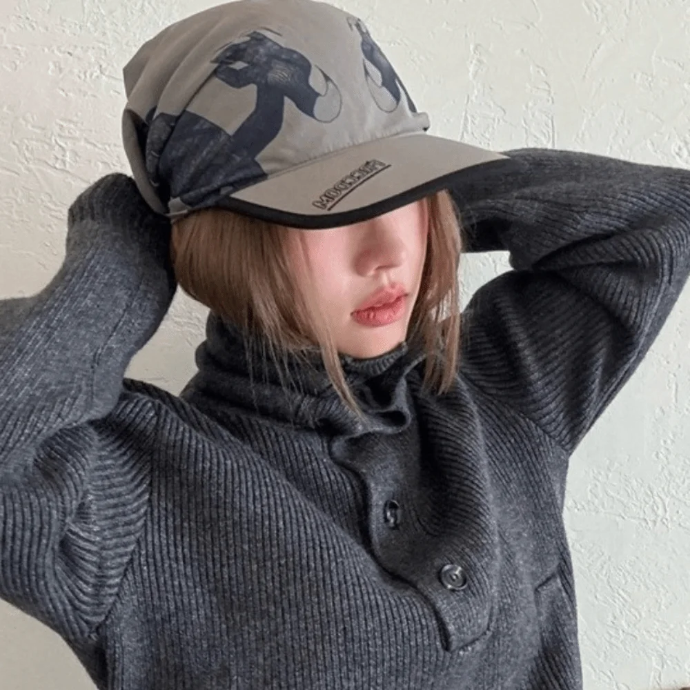 

Creative Sunscreen Dragon Claw Baseball Cap Vintage Bow Strappy Bandana Hat Hair Band Fashion Satin Headscarf Hat outdoor