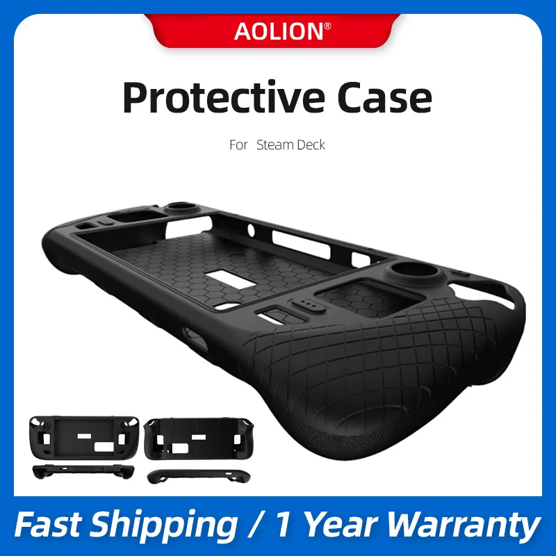 Aolion Protective Case for Steam Deck Game Console Silicone Steam Host All-inclusive and Anti-fall Silicone Protective Case