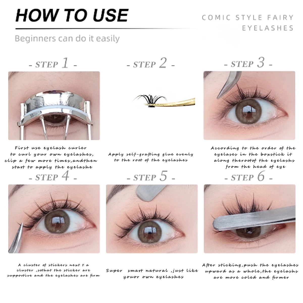 DIY Big Capacity Dovetail Cluster Eyelash Extension Firm Easy-grafting Eyelashes Soft Ribbon Mix length C/D Curl Lashes Cluster