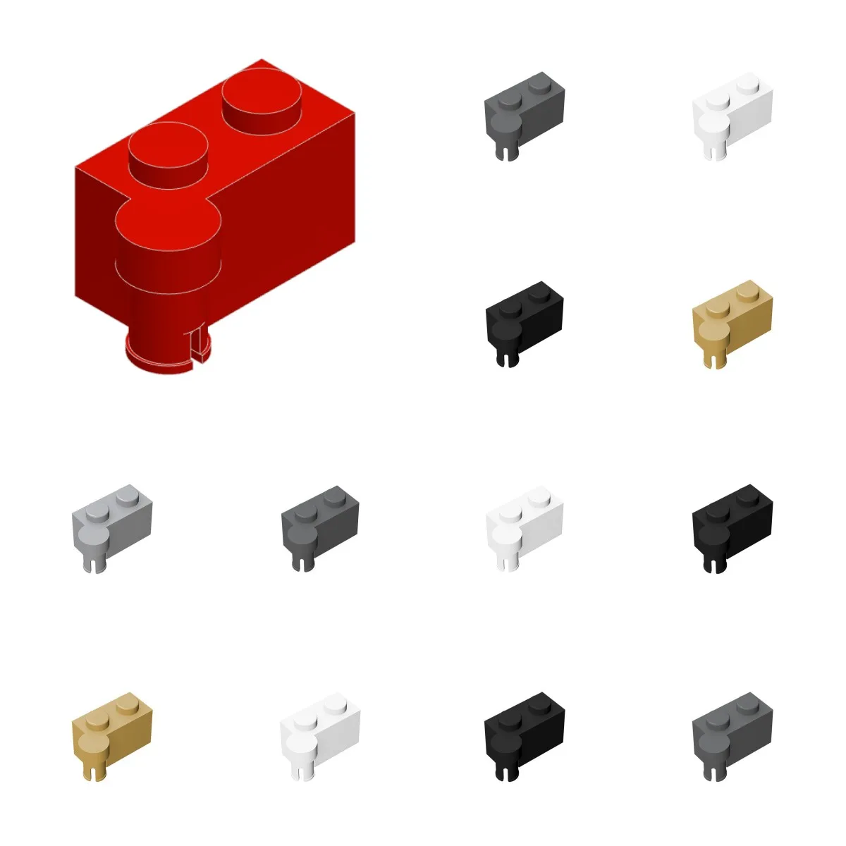 50 Buah 3830 3831 Engsel Bata 1X4 Alas Putar dan Koleksi Atas Mainan Modular Massal untuk Blok Bangunan Penjualan MOC Teknis