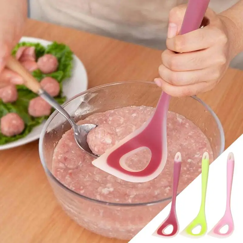 Meatball Maker Silicone Meatball Spoon Hand Squeeze Meatball Spoon Squeeze Maker Spooner Meatball Maker Kitchen Gadgets tools