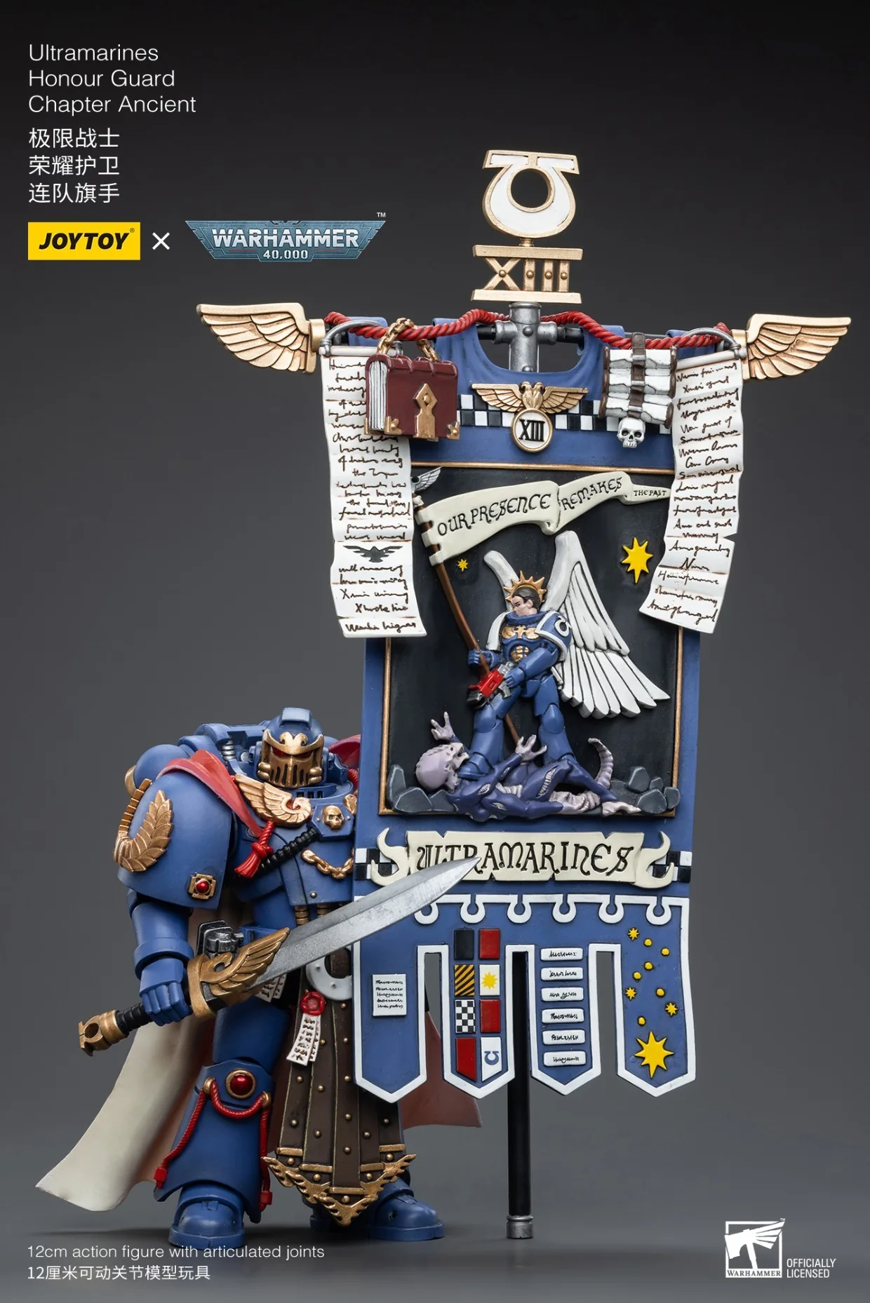 Joytoy Warhammer 40K 1/18 Action Figures Ultramarines Honour Guard Chapter Ancient  Model Toys