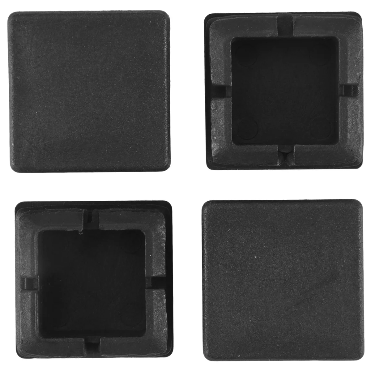 Tapón de tubo cuadrado de 1 pulgada, tapones de plástico, tapa de tubo, cubierta de tubo, inserto de tubo, tapones deslizantes para silla, 200 piezas