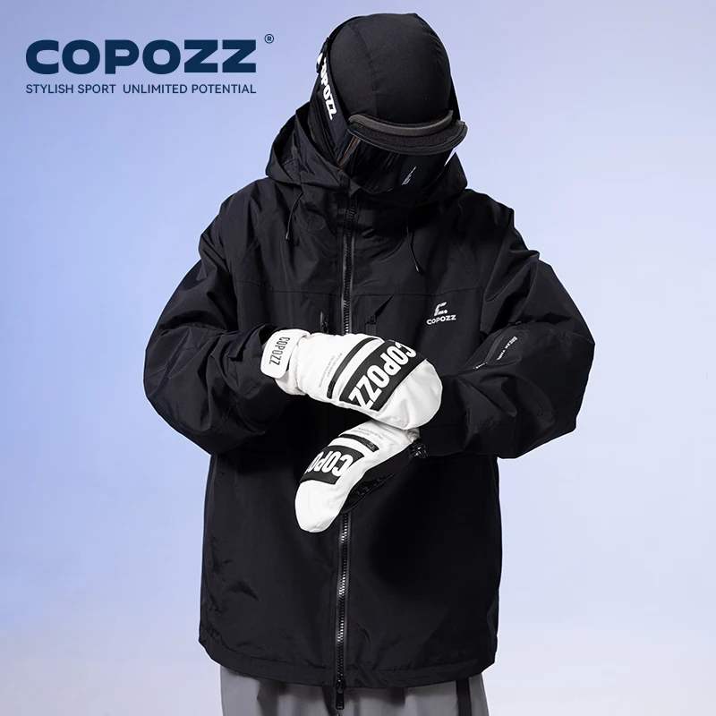 COPOZZ 3M Thinsulate guantes de esquí mujeres hombres a prueba de viento transpirable impermeable térmico invierno cálido guantes de nieve