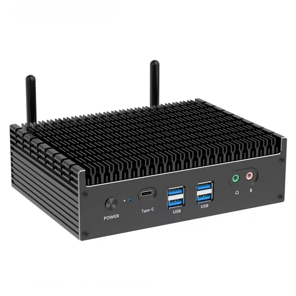 Imagem -03 - Windows 11 Mini pc Fanless Mini Computador Intel i7 1355u i5 1335u 2x2.5g Lan Pcie 4.0 Ddr4 Hdmi dp Wifi6 11 ° Gen