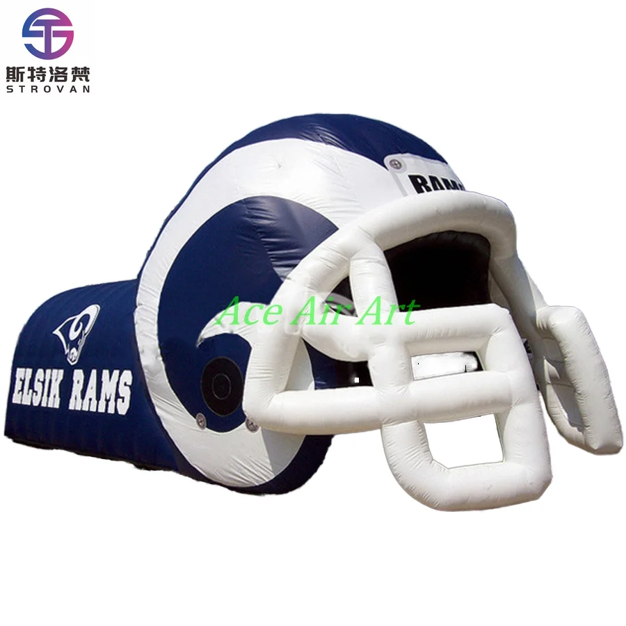 

STLF Advertised Sport Game Inflatable Football Helmet Passage On-Sale Inflatable Rugby Passage Tent