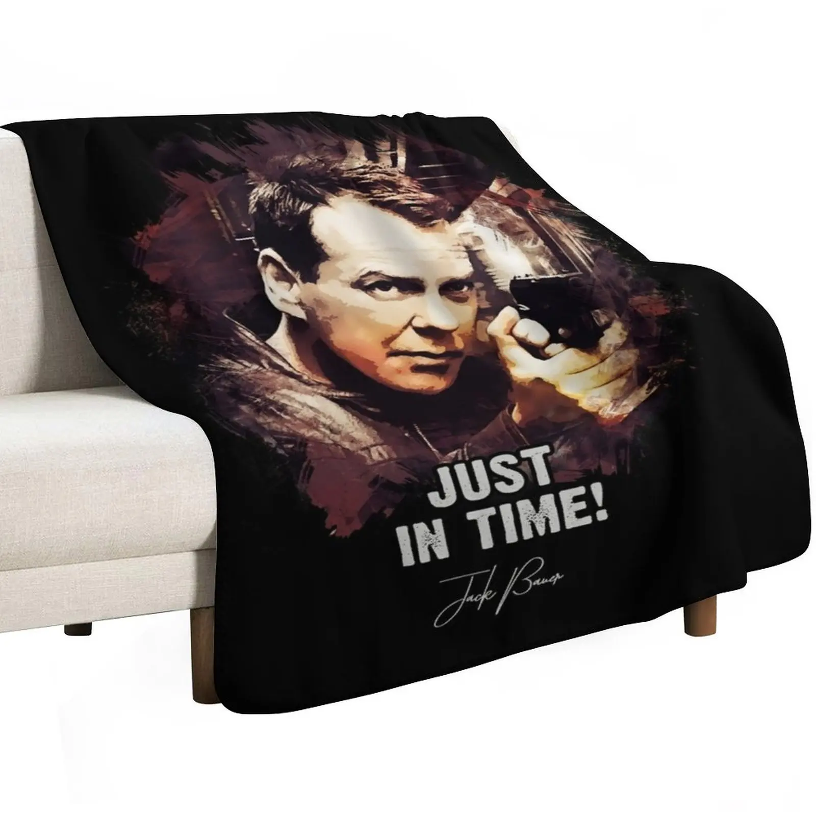 Just In Time - Jack Bauer Throw Blanket Luxury Thicken Polar Bed covers Flannel Fabric Kid'S Sofa Blankets