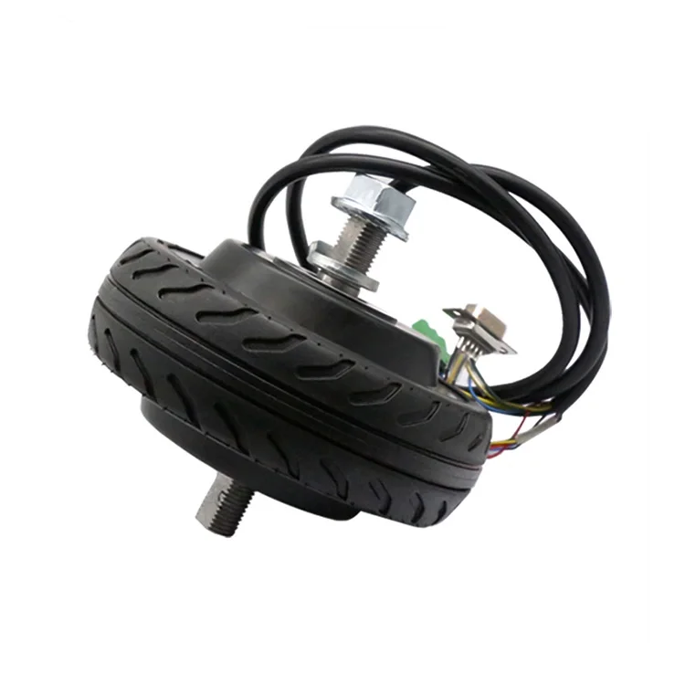 ZLTECH AGV 5.0 inch 3.2N.m 24V 60kg load 150W 400RPM brushless dc electric inwheel hub servo motor for wheeled medical robot