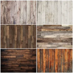 Wood Backdrops For Baby Shower Adult Portrait Photography Wooden Board Texture Backgrounds  White Brown Wood Poster Photo Studio