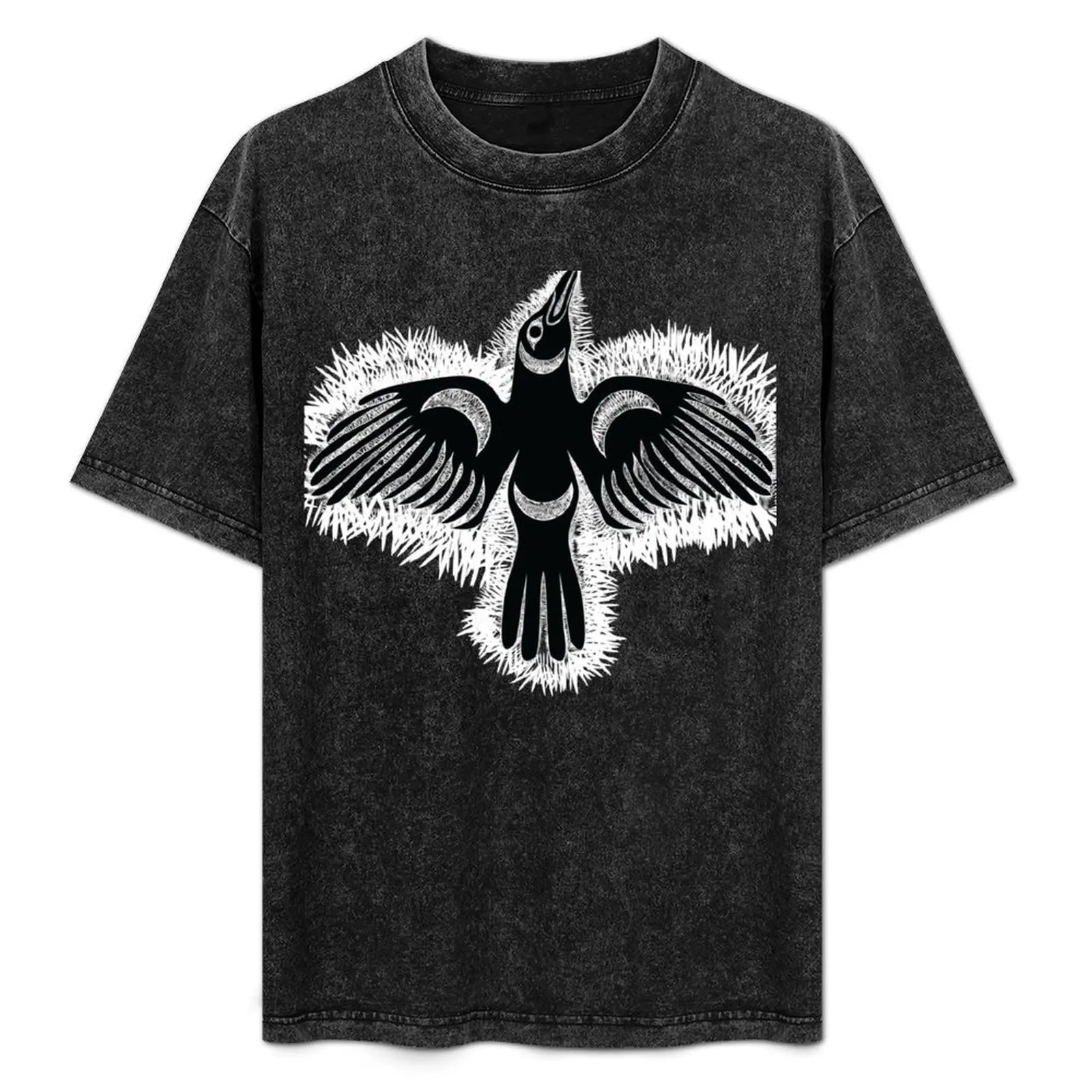 Coast Salish Crow T-Shirt summer top anime t shirts essential t shirt mens t shirts