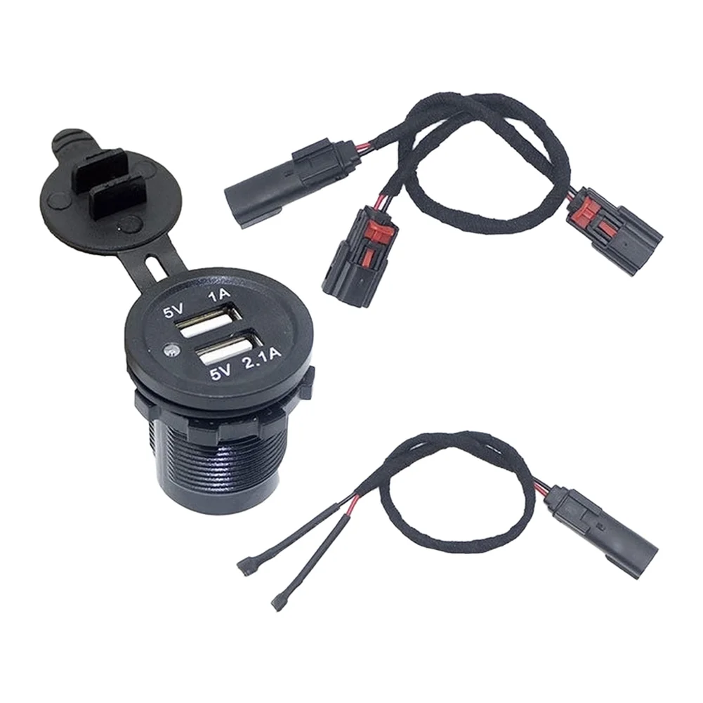 For Outdoor Riding USB Power Outlet ABS Electrical Accessory High-strength Construction Direct Replacement Design