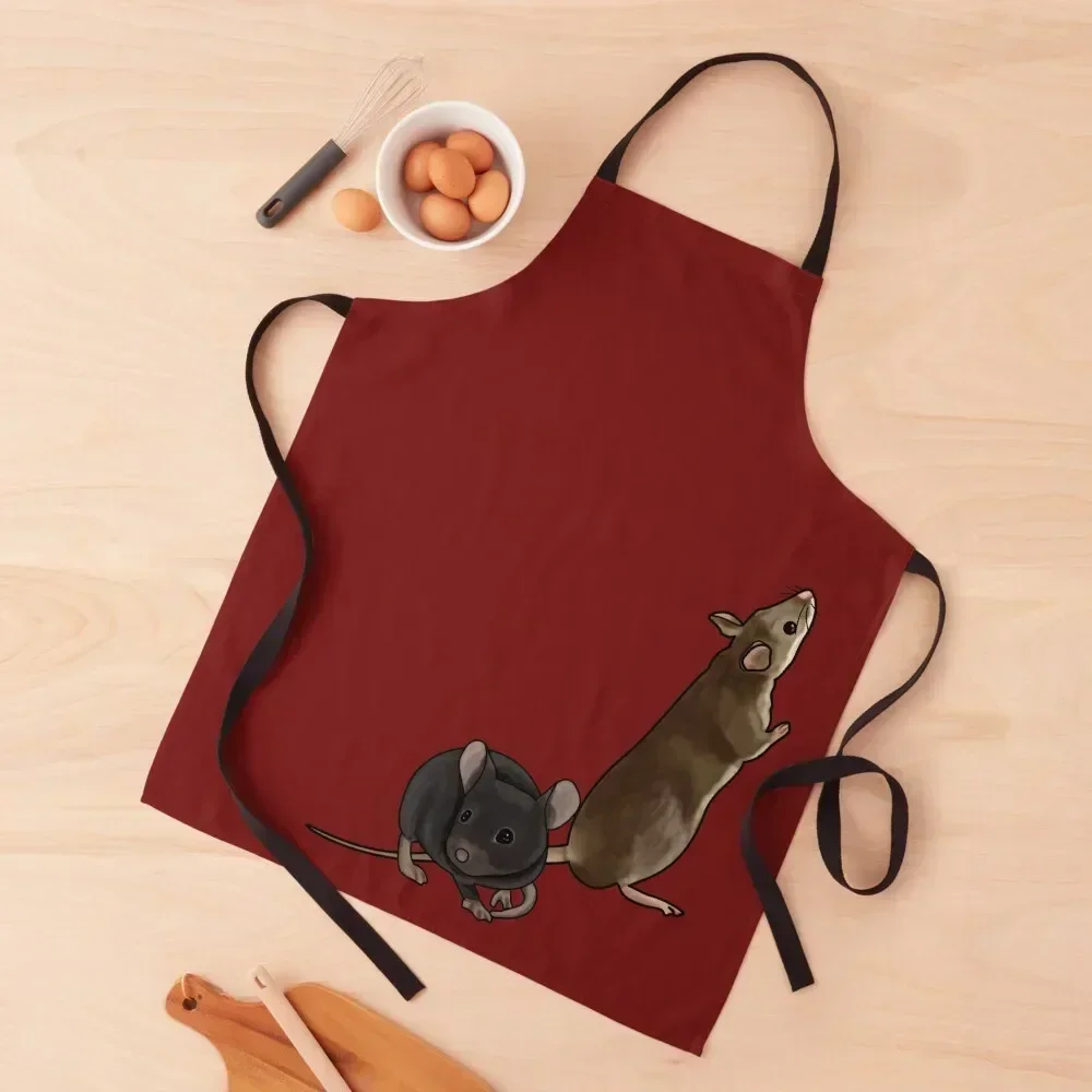 

Lab Mice Apron Chef Uniform Women chefs Chef jacket men painting Apron