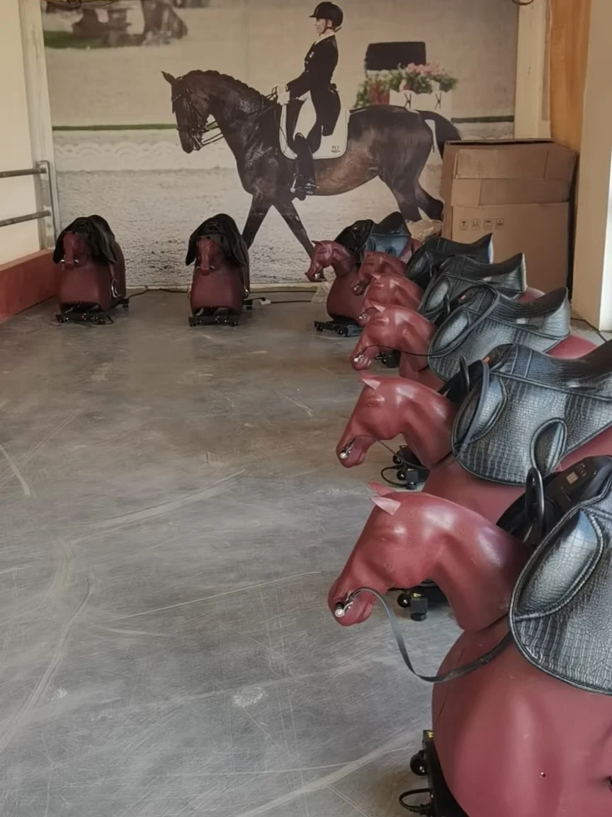 آلة ركوب الخيل المتقدمة متعددة الوظائف للياقة البدنية الرياضية والاسترخاء للترفيه #5