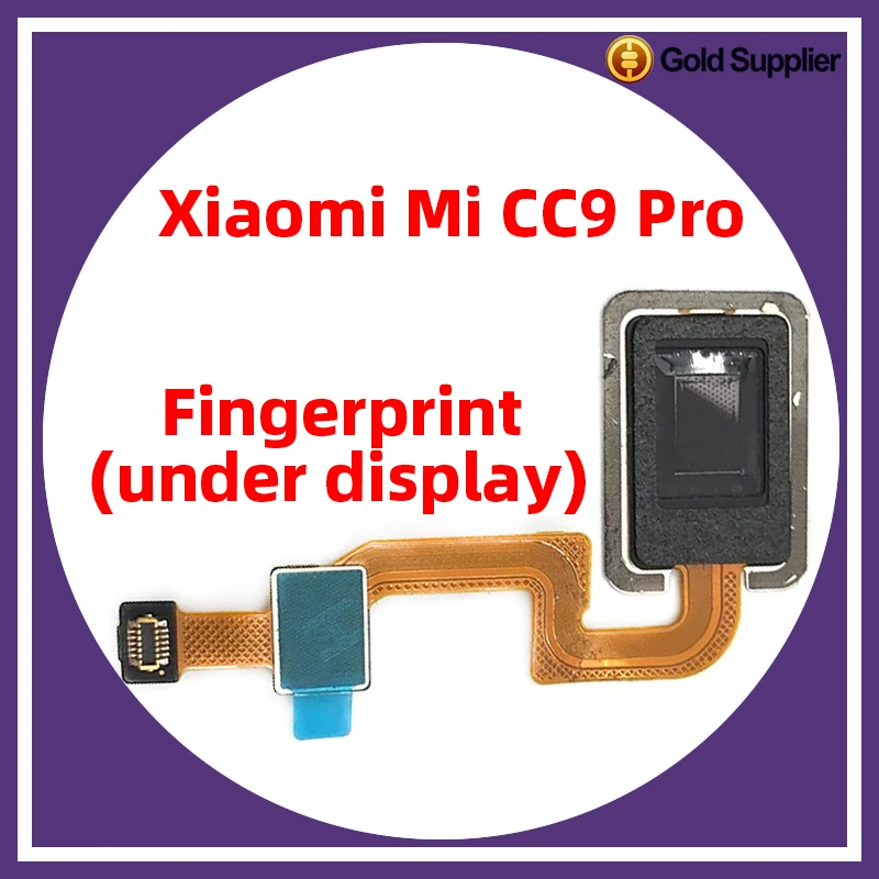 

Original For Xiaomi Mi CC9 pro under display Fingerprint Sensor Scanner Touch ID Connect Motherboard home button Flex Cable