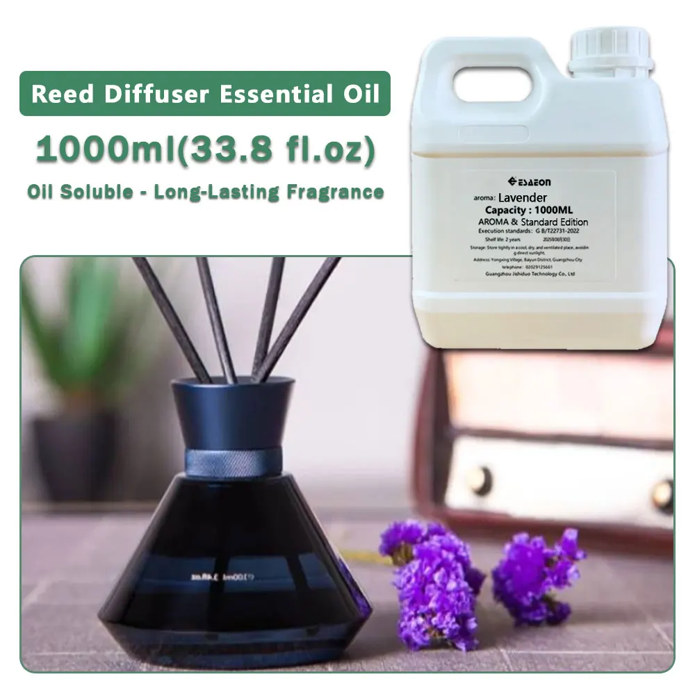 ESAEON Vine Diffuser Essential Oils - For Reed Diffusers & Flameless Aroma & Vine Diffuser, Cedar/Lavender - 1000ML (33.8 fl.oz)