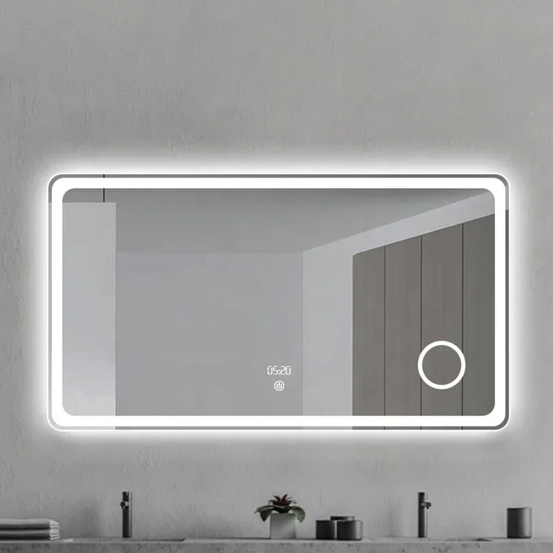 

z Foshan Professional Design Led Lighting Custom Shape Smart Bathroom Art Mirror
