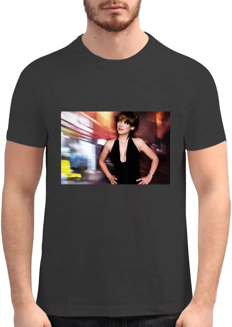 Winona Ryder - Men's Soft Graphic T-Shirt PDI #PIDP306240