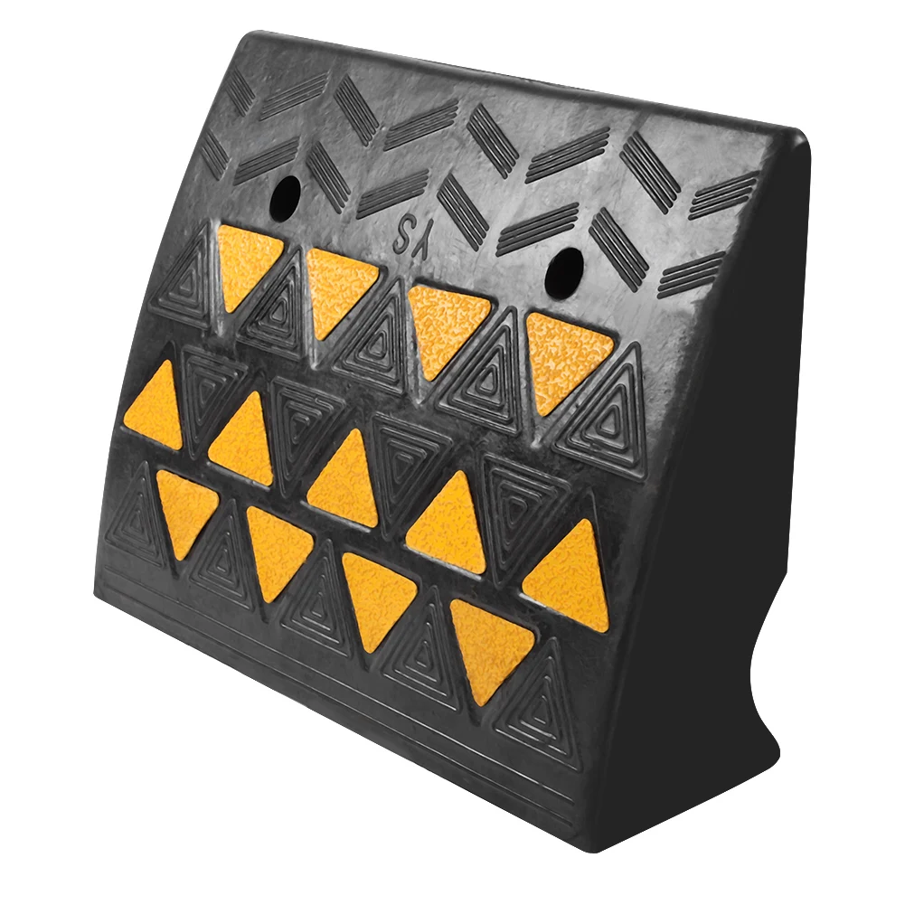 2pcs Heavy Duty Rubber Curb Ramps Driveway Threshold Ramp for Car Vehicle Motorbike Wheelchair Rubber Ramp Rubber Curb Ramp