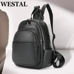 WESTAL  Women's Backpack Geniune Leather Female Backpacks Girls School Bag Fashion Designer Travel Bags