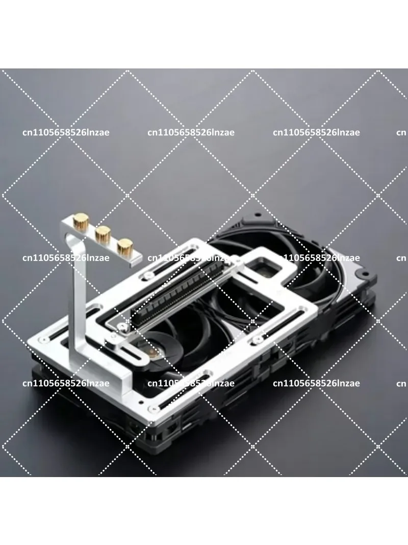 Vertical 90 Degree GPU Mounting Bracket, PCIe 4.0 Riser Cable Full Speed Vertical Kit for PC Case