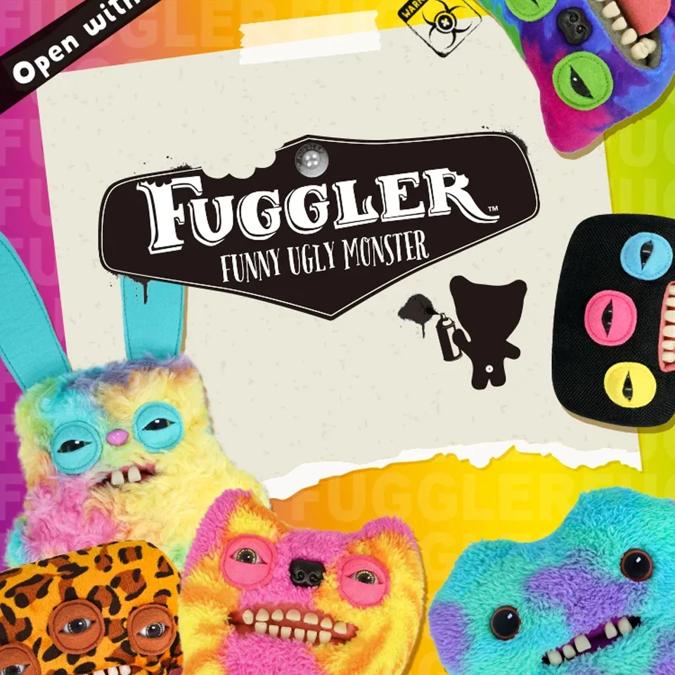 

New Original Fuggler Monster Plush Toys Kawaii Street Series Stuffed Peluche Funny Ugly Fugguler Tooths Monsters Dolls Gifts Kid