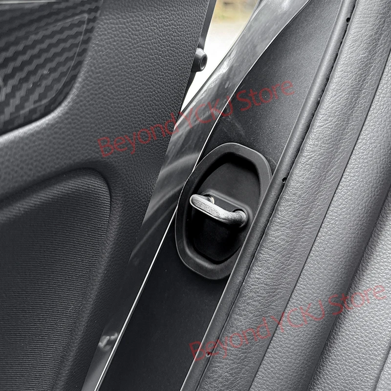 Auto Silikon Tür Latch Schutzhülle 4 stücke Stille Schock Pads Universal Fahrzeug Türen Schlösser Schutz Stopper Auto Zubehör