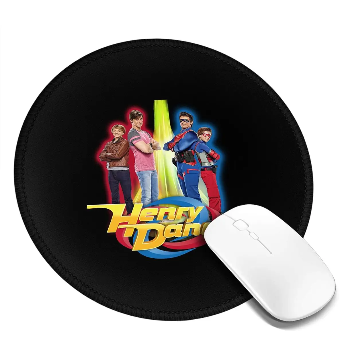 

Henry Danger Secret Identities Round Mouse Pad Computer Keyboard Mouse Mat Gaming PC Desk Mat Office Accessories Table Mats