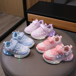 Sanrio scarpe per bambini antiscivolo traspirante bambini ragazzi ragazze scarpe bambini LED Sneakers Casual semplici scarpe Casual con fondo morbido Casual carino