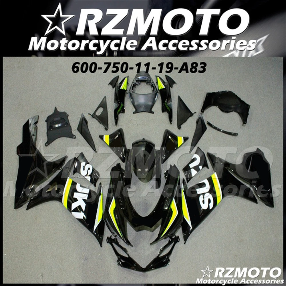 Nuovo Kit carene ABS adatto per Suzuki GSX-R 600 750 K11 2011 2012 2013 2014 2015 2016 2017 2018 2019 Set carrozzeria nero