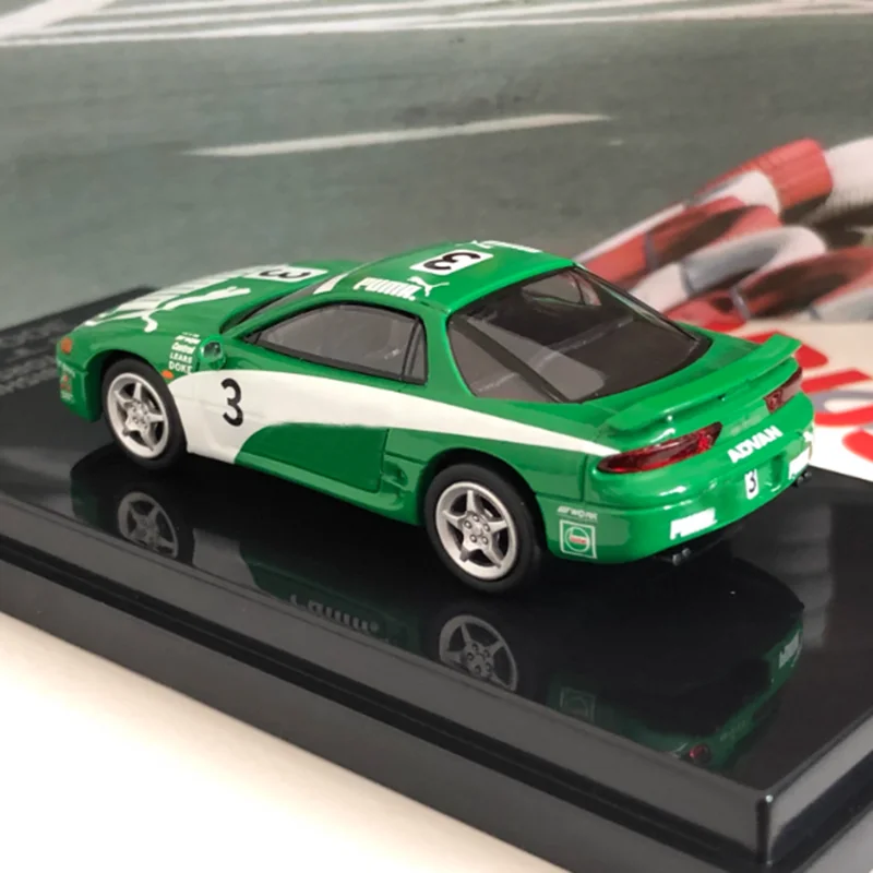 파라 1/64 스케일 모터스 GTO 3000 합금 자동차 모델 정적 컬렉션 장식용 휴일 선물 장난감 기념품 선물