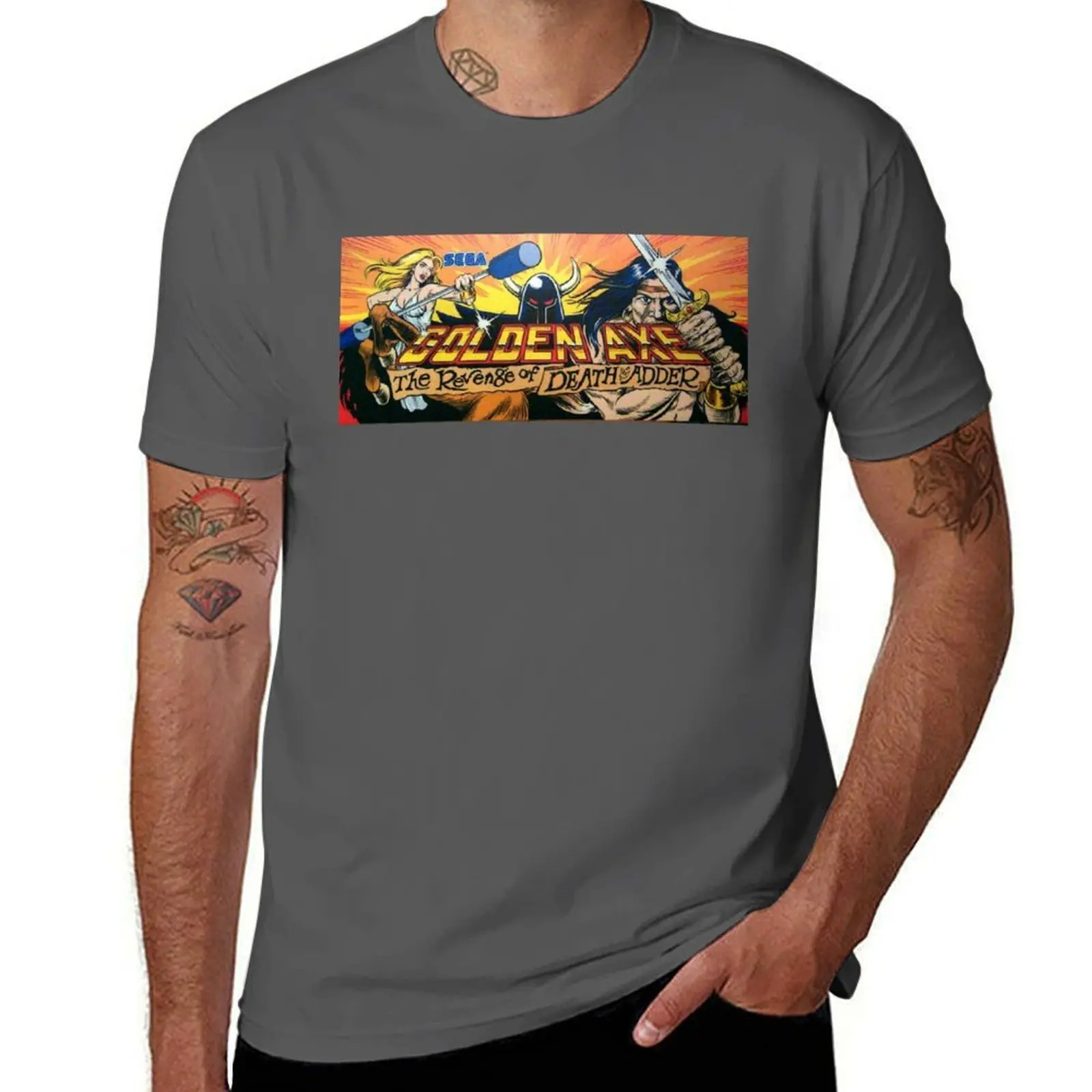 

Vintage Golden Axe arcade tribute T-Shirt Classic Graphic Short Sleeve Top