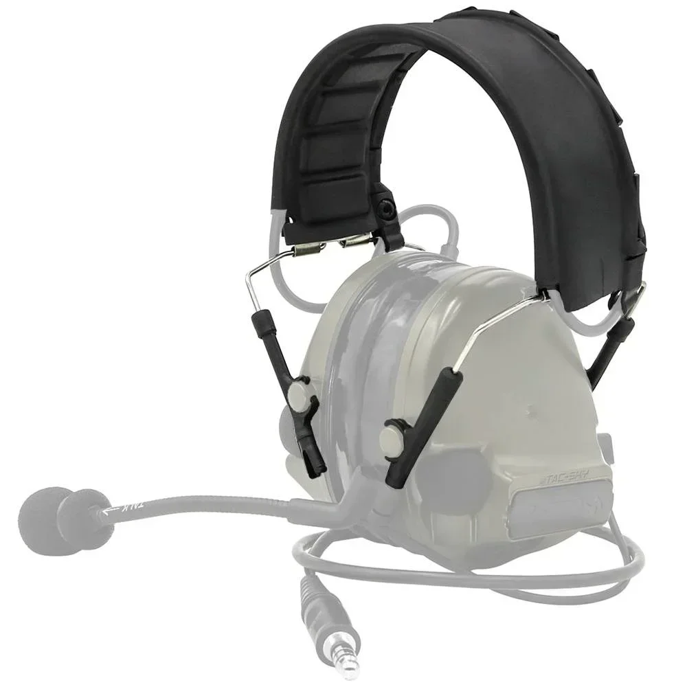 Adaptador de auriculares tácticos COMTAC, diadema desmontable para auriculares COMTAC, orejeras electrónicas, auriculares de tiro Airsoft