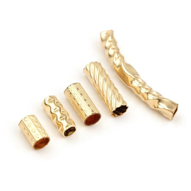 Gebogenes Rohr 14 Karat Gold gefüllte glatte Kurven rohre, gold gefüllte Kurven rohr perlen, Nudel rohr perlen, Armband rohr perlen – Detail 17