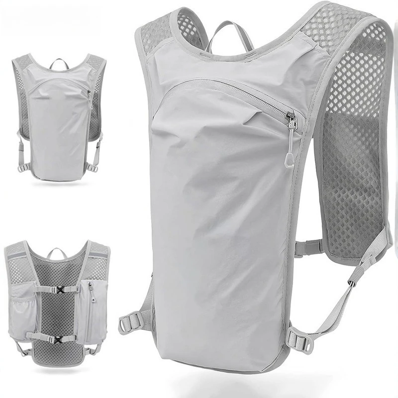 Lightweight Breathable 5L Running Hydration Vest Backpack-Phone Pocket for Marathon Cycling Hiking Trail Running Outdoor Sports