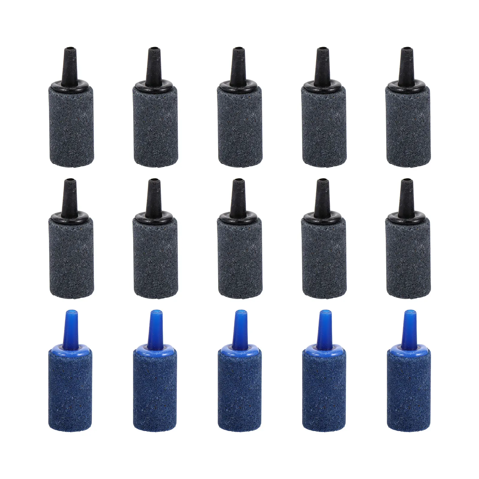 

20 Pcs Air Stone for Fish Tank Aerator Bubble Diffuser 4mm Diameter Durable Oxygen Feeder Cylinder Blue Aquarium Decor