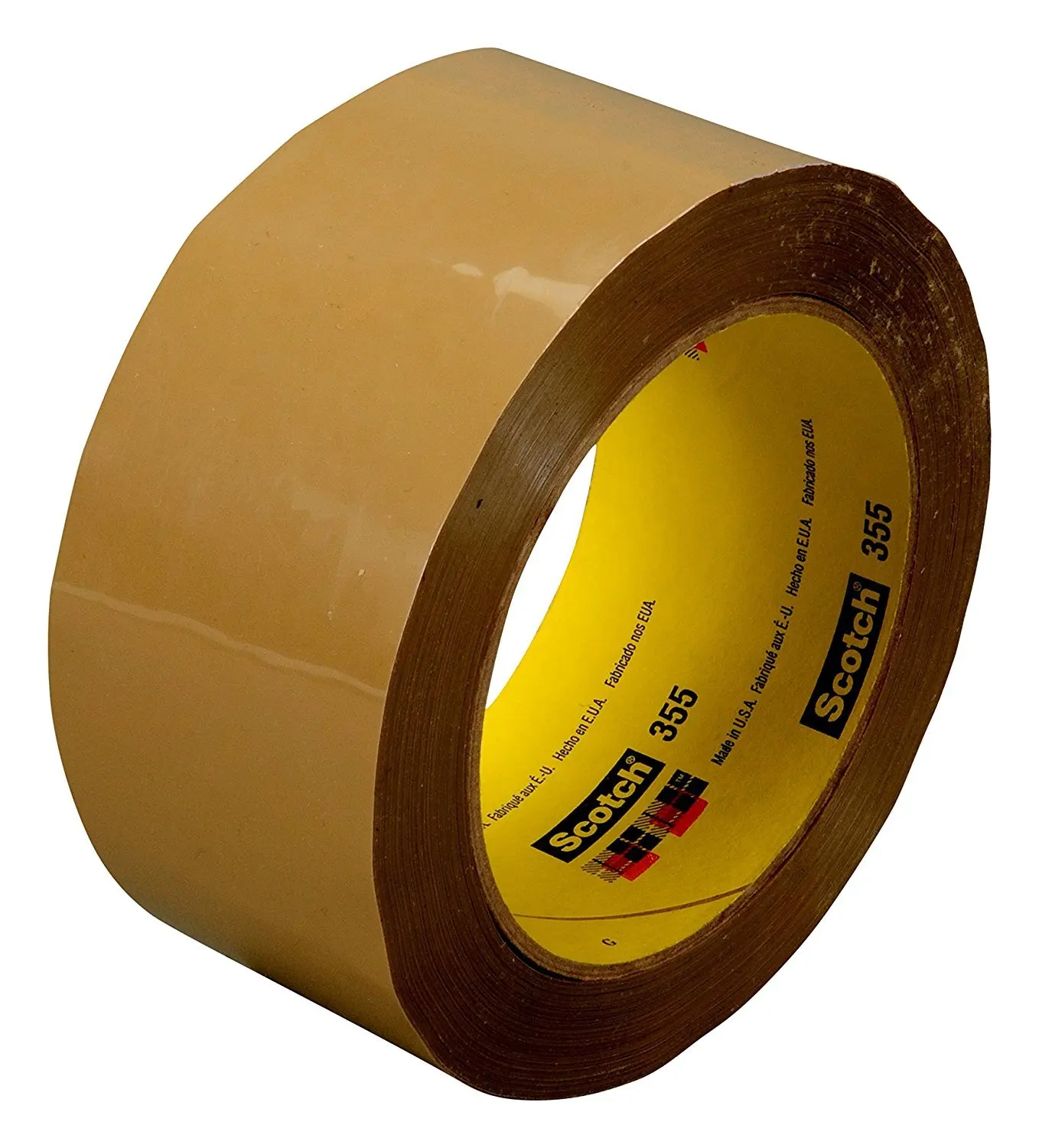 

Box Sealing Tape 355, 96 mm x 50 m, Rubber, Tan