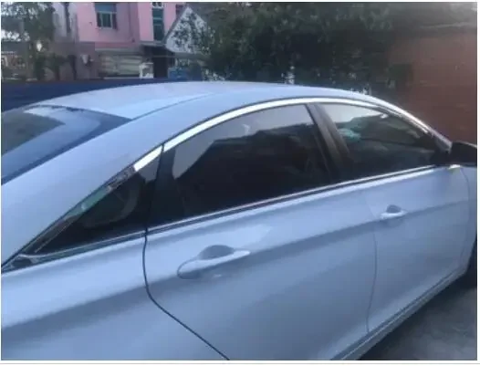 

Хромированные накладки на пороги из нержавеющей стали для Hyundai Sonata 8 2011 2012, высокое качество