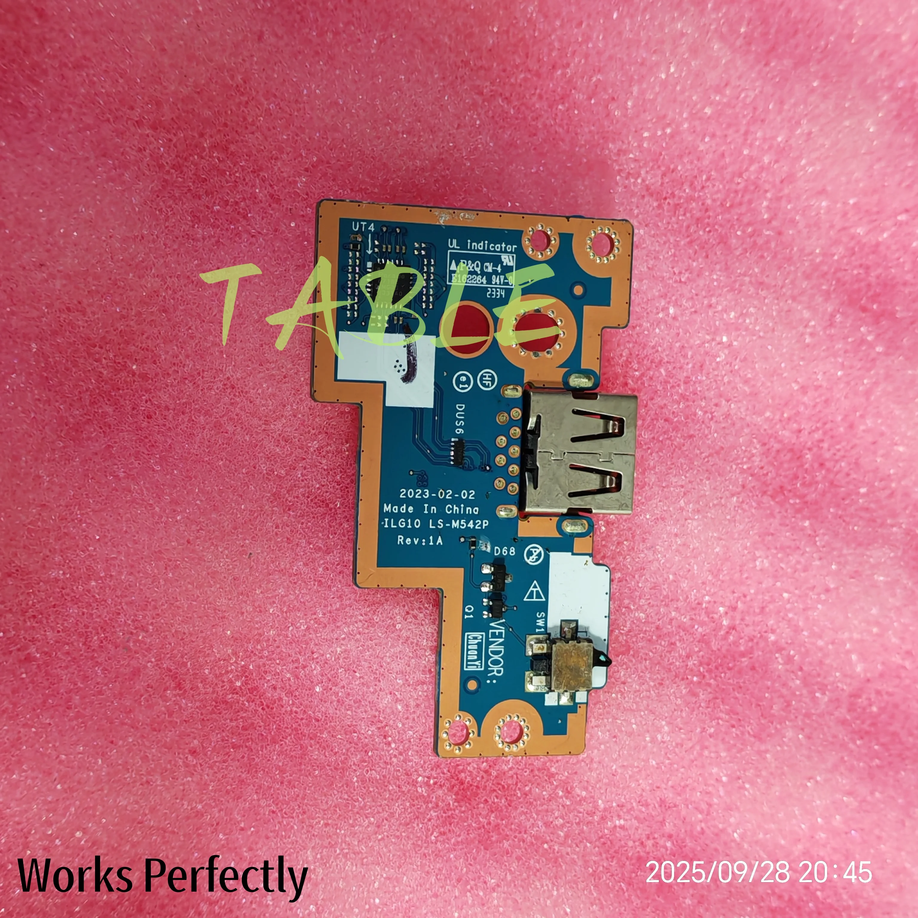 Original For Lenovo Legion Silm 5 16iRH8 Laptop USB board LS-M542P 5C50S25551 test fully free shipping