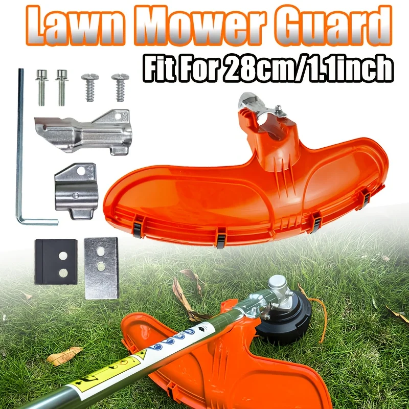 

Защитный кожух для газонокосилки (1 шт.) - прочный пластиковый защитный чехол, 28 мм/1,1 дюйма, прочная пластиковая сменная крышка, инструмент для стрижки газонов |