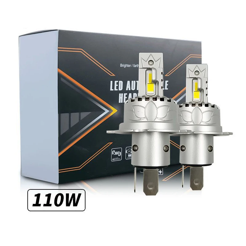 

110W H4 LED Headlight Bulb H7 9005 9006 HB3 HB4 H11 H7 9012 Car Fog Light 12V 6000K Super Bright Auto Lamp 2pcs