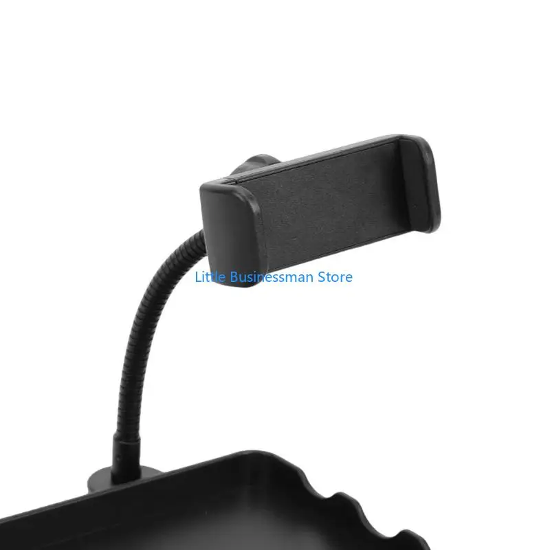 ABS-Schreibtisch-Organizer-Tablett für 3-mm-Rohre für Telefon-Streaming, Online-Klassen-Setups M76A – Detail 4