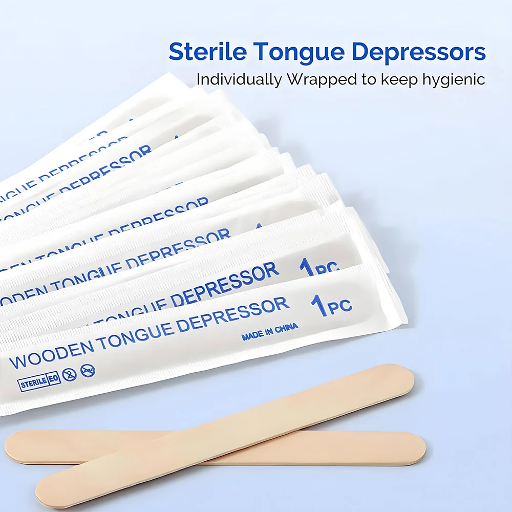 Disposable Wood Waxing Sticks Spatulas Natural Wooden Tongue Depressor for Body Hair Removal Wax Applicator Beauty Tools