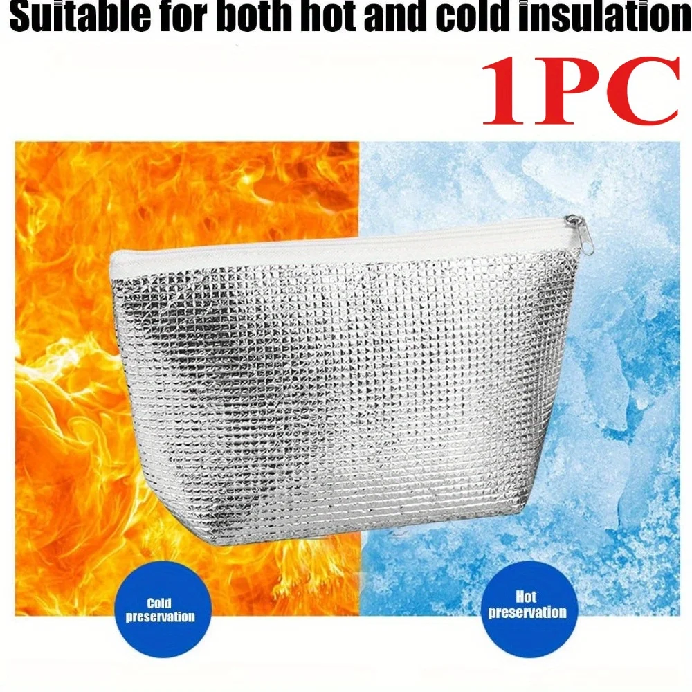 Reusable Insulated Zipper Bag - Portable Essential for Home, Travel, Camping, Shopping | Not for Food Contact