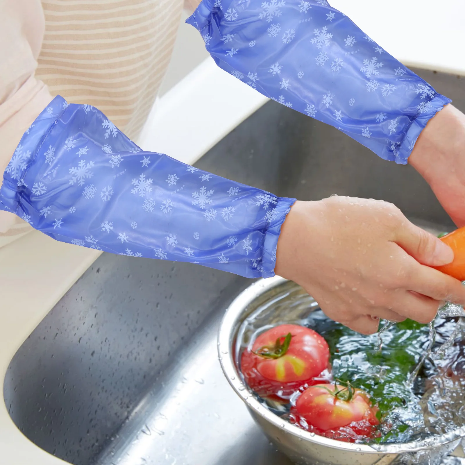 

2 Pairs Waterproof Sleeve Outdoor Kitchen Arm Protector Sleeves for Women Cooking Oversleeve Clean