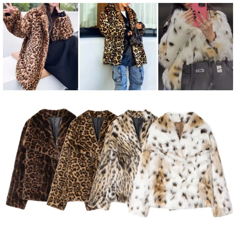 Guobioziy 2026 Women's New Faux Fur Effect Jacket Fashionable and Versatile Elegant and Stylish Casual and Comfortable