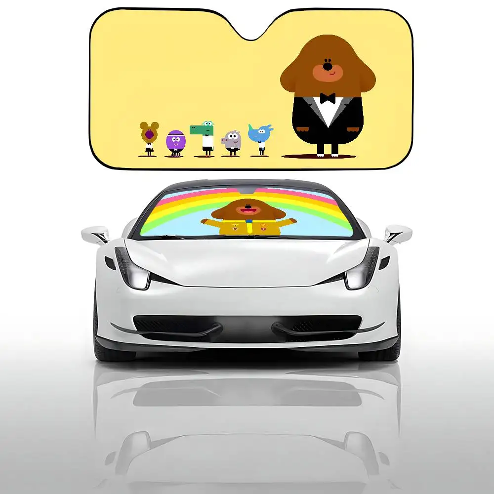 يا D-Duggee الزجاج الأمامي ظلة نافذة السيارة غطاء الزجاج الأمامي الشمس الظل السيارات الشمس قناع سيارة يغطي سيارة الحماية من الشمس