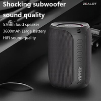 Zealot S32 Pro 15W Wireless Speakers, Featuring Wireless Connectivity,a 3600Mah Battery for 12 Hours of Loud Stereo Playtime.